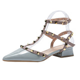 V's New Bag Head Wearing Sandals Women's Fashion Tips And Rivet Sexy Code