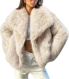 Imitation Fur Jacket Lady Loose Long-Sleeved Coat Toka Fox Hair In Autumn/Winter