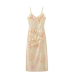 Sexy Women's New V-Necked Leaves With Long Slingless Sleeveless