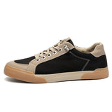 Autumn Fashion Men's Shoes Low-Top Flat Bottom With Canvas Shoes Pure Color Niche Casual Shoes Men's Breathable Board
