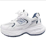 Shoes Women 2025 Autumn New Fashion Thick-Soled Lightweight Mesh Breathable Korean Version Of Casual Sports Shoes