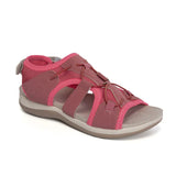New Roman Slope Heel Sandals Round Head Magic Stick Retro Fashion Large-Size Beach Solid Sandals