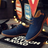 Zingj Leather Shoes Daily Casual Shoes Frosted Men's Leather Shoes Lace-Up Tide Shoes Large Size Men's Single Shoes Wenzhou