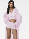 2025 New Long Covered Women's Haired Knitted Sweater Cardigan Premium Shawl