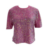 Sequin Short Sleeve T-Shirt 2025 Spring And Summer Korean Version Of Loose Night Club Bling Top