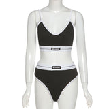 New Women's Clothing In Autumn And Winter 2020 Is Wearing A Colorful Umbilly Fashion Sling Vest Shorts Two-Piece Set Of