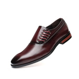 Zingj New British Men's Fashion Trend Single Shoes Business Casual Leather Shoes Square Head Plus Size Men's