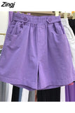 Women 4 Colors Kawaii S-3XL Summer Basic Simple All-match Students Casual Ladies Popular Fashion Loose Soft Bottoms