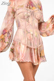Women Fashion Summer Sexy Floral Flower Prom Celebrity Bodycon Clubwear Slim Mini Party Dress