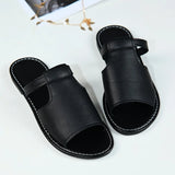Fashion New Slippers Large-Size Hollow Pure-Color Fish Mouth Sandals