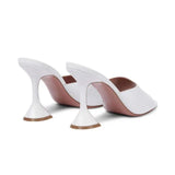 Hollywood Star Triangle Heel One-Shaped Slippers Square Toe Open Toe Fashion Roman Sandals for