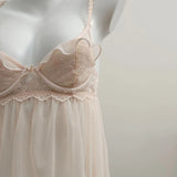 Sexy Lace Lace Sling Aja Girls Summer Thin Mesh With Thoracic Mat Home Pyjamas Women Spring And