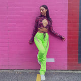 Fashion High Waist Straight Ankle Tied Slim