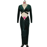 Zingj For The Extreme Fashion Sexy Velvet Skirt Suit-Outfit