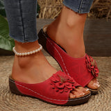 Women's Shoes 2025 Spring And Summer New One Flower-Dew Slippers Women Cool