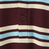 Women's Summer New Vintage Clammed Cotton Striped Polo T-Shirt