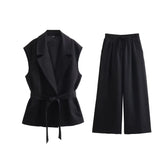 Vest 7768023 Wide Leg Trousers 7740102