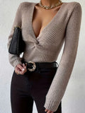And Winter Jacket Women's Sweater Explosion Of The Girl's Knitted Shirt Solid Color Bottom