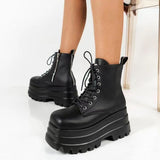 Women's Shoes 2025 Spring And Autumn Martin Boots With Loose Cake Thick-Sided Short Boots Round Head Fashion Women's