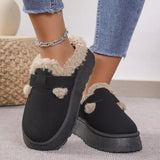 Cotton Shoes And Half Slippers Winter 2025 New Thick Soles Pedal Low Help Bread Shoes Belt Buckle With Velvet Cotton