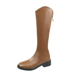Cowboy Boots Children But Knee Boots Autumn And Winter New Thin Long-Term Martin Boots High Boots Knight