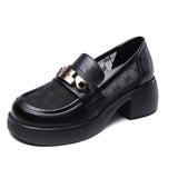 Time 99] Airable Mesh Black Lefu Shoes Women's Summer Mesh Single Shoes To Increase The Thick Bottom Small Leather