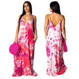 Zingj New Women's Casual Loose Print Cotton Slip