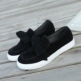 Lefu Shoes Women's Large Size 2025 Spring And Autumn Bows Shallow Mouth Single Shoes Thick Sole Casual Lazy Single