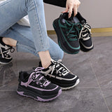 Old Dad Shoes Women 2025 Autumn New Hong Kong-Style Sports Shoes Daily Commute Black And White Casual