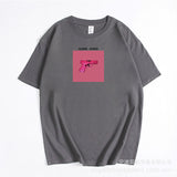Ins Wind Printing T-Shirts For Women's Summer New Loose Round-Neck Cotton Short-Sleeved
