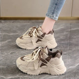 Ancient Dad Shoes Women In The Autumn Of 2025 New Mesh Breathable Increase Women's Shoes Port Wind Low Help Sports Leisure