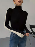 And Winter Small Collar Knitted New Long Sleeves On The Back Of The Back Can Be Worn