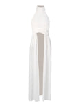 Temperament Sleeveless Shirt 2025 Autumn And Winter New Slim Slimming Irregular Standing Collar Sexy Elegant Top
