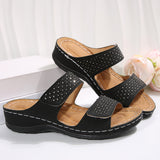 Summer Women Thick Bottom Slippers Large-Size Thick-Sed Fish Mouth Slippers Outside Wearing Beach