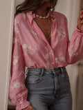 Spring And Summer New Women's Shirt Women's Long-Sleeved Embroidered Chiffon Shirt