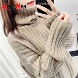 women's Turtleneck Sweaters 2023 Winter Tops Sweater for Women casual Pullover Jumper Long Sleeve Knitted Sweater