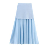 Women's New Button Knitted Vest Skirt 4192015