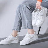 Version Of Fashion Small White Shoes Women 2025 Summer New College Style Shoes Loose Cake Thick-Soled Casual