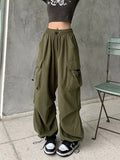 Y2K Baggy Parachute Cargo Pants with
