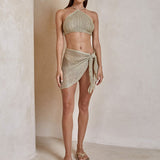 Bikini Burqa Split Bikini 2-Piece Swimsuit Female Women Split Bikini