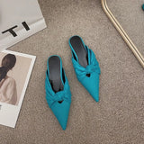 Toe Half Slippers for Women 2021 Summer New Fashion Outdoor Internet Hot Sandals Flat Pointed-Toe Mules