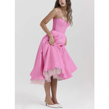 Women's New Sling V-Neck Sleeveless Dress Pony