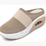 Women's Shoes Air Cushion Casual Sneakers Summer Round Head Net Cloth Breathable One-Legged