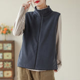 Autumn And Winter New Mother Dress Rocking Velvet Horse Clip Warm Casual Coat Women Fashion Shoulder Vest