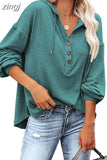 Spring Long Sleeve Oversized Hoodie Fashion V-Neck Hooded Sweatshirts Casual Loose Bat Sleeve Hoodies Women Tops