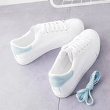 White Shoes Women 2025 Spring And Autumn New Fashion Flat Shoes Students Breathable Women's Shoes Net Red Single Shoes Casual White