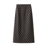 Haired Half-Dress Woman 2025 Autumn And Winter Loose Thin Crobrow Long A-Word Bag Hip Skirt