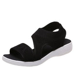 Version Of The Flying Mesh Thick Sole Hollow Sandals Women's Cover Toe Large Beach Cool Slippers