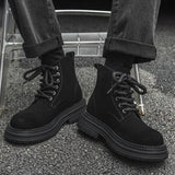 Zingj Martens Couples Fall 2024 Short Boots Fashion Ready Large Yellow Boots British Style Work Boots