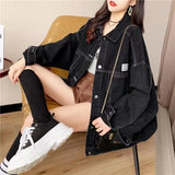 Zingj Jacket Female Autumn 2024 New Loose Korean Version Retro Style Regular Student Jacket Ins Tide-Outfit